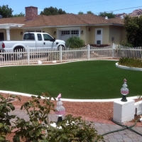 Plastic Grass Kersey, Colorado Paver Patio, Front Yard