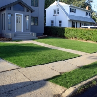 Synthetic Lawn Bennett, Colorado Landscape Rock, Front Yard Design