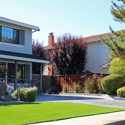 Faux Grass Green Mountain Falls, Colorado Paver Patio, Front Yard Landscaping Ideas