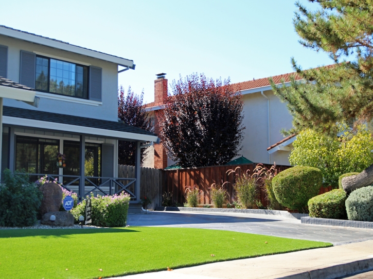 Faux Grass Green Mountain Falls, Colorado Paver Patio, Front Yard Landscaping Ideas